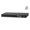 ATEN 32A 8 lizdų 1U matuojamas eco PDU, matuojamas, 1U, juodas, LCD, 8 kintamosios srovės lizdai, C13 jungtis, C19 jungtis