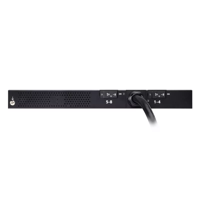 ATEN 32A 8 lizdų 1U matuojamas eco PDU, matuojamas, 1U, juodas, LCD, 8 kintamosios srovės lizdai, C13 jungtis, C19 jungtis