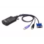 ATEN USB VGA KVM over IP Mini, 1920 x 1200 pikselių, Ethernet LAN, 3,47 W, juoda, violetinė