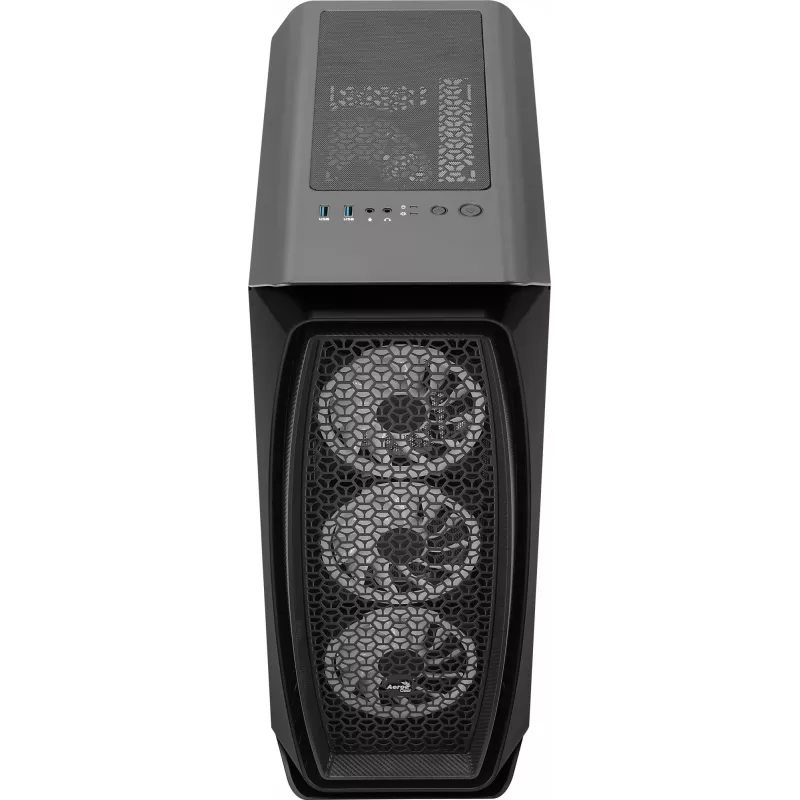 Aerocool Aero One Duo ATX kompiuterio korpusas 4x ARGB ventiliatorių 12 cm + priekinė tinklinė dalis