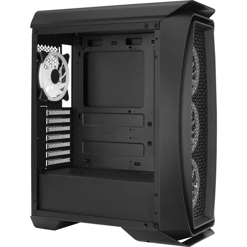 Aerocool Aero One Duo ATX kompiuterio korpusas 4x ARGB ventiliatorių 12 cm + priekinė tinklinė dalis