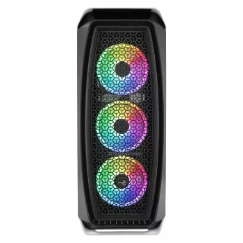 Aerocool AEROONEDUOWHV1 Gaming ATX Case 4xARGB Fans White, Midi Tower, PC, White, ATX, micro ATX, Mini-ITX, Acrylonitrile butadiene styrene (ABS), SPCC, Gaming