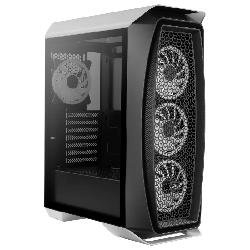 Aerocool AEROONEDUOWHV1 Gaming ATX Case 4xARGB Fans White, Midi Tower, PC, White, ATX, micro ATX, Mini-ITX, Acrylonitrile butadiene styrene (ABS), SPCC, Gaming