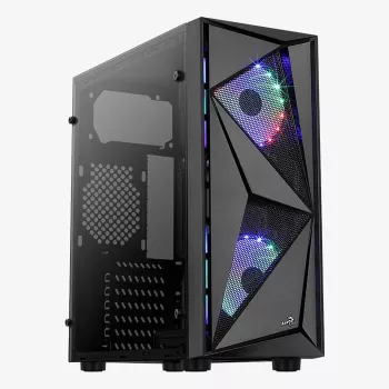 Aerocool Glider Tempered Glass Juoda