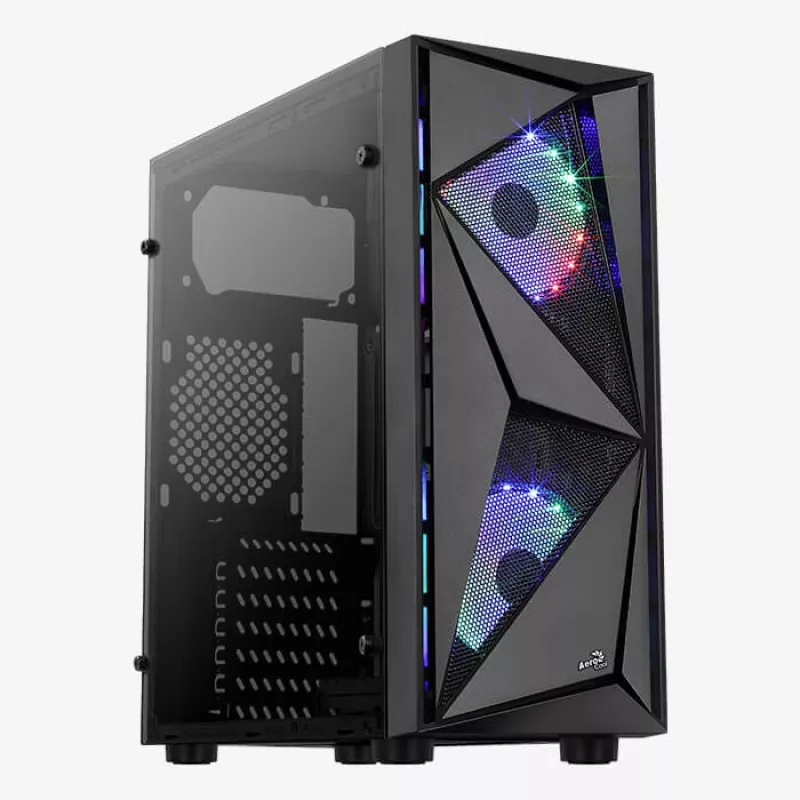 Aerocool Glider Tempered Glass Juoda