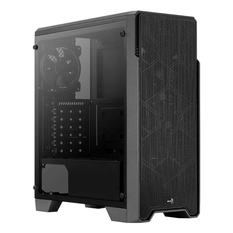 Aerocool Ore Grūdinto stiklo Midi Tower juodas