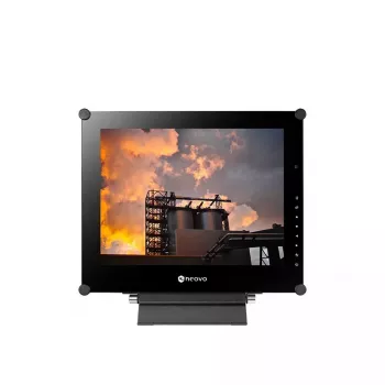 CCTV monitorius AG Neovo SX-15G 15 colių (38,1 cm) TFT 1024×768, 2 W garsiakalbiai, Kensington užraktas, VESA 75/100, išorinis nuolatinės srovės maitinimas