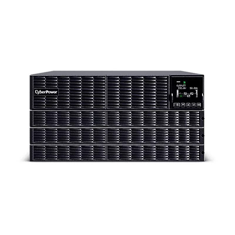 CyberPower OLS10KERT5UM nepertraukiamo maitinimo šaltinis (UPS) Dvigubos konversijos (Online) 10 kVA 10000 W 8 kintamosios srovės išvadai (-ų)