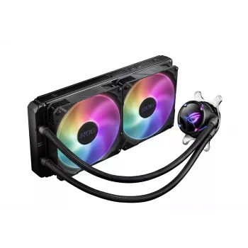 ASUS ROG STRIX LC II 280 ARGB procesoriaus „viskas viename“ skysčio aušintuvas 14 cm juodas 1 vnt.