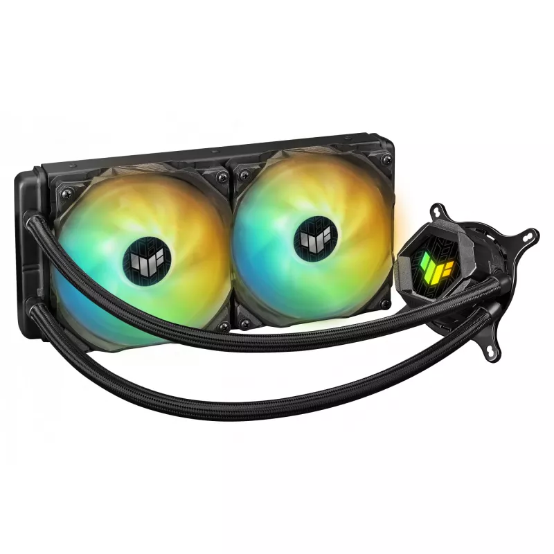 ASUS TUF-GAMING-LC-240-ARGB procesoriaus skysčio aušintuvas 12 cm juodas 1 vnt.