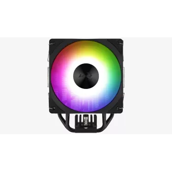 Aerocool Rime 4 Dual Procesoriaus oro aušintuvas 12 cm Juoda 1 vnt.
