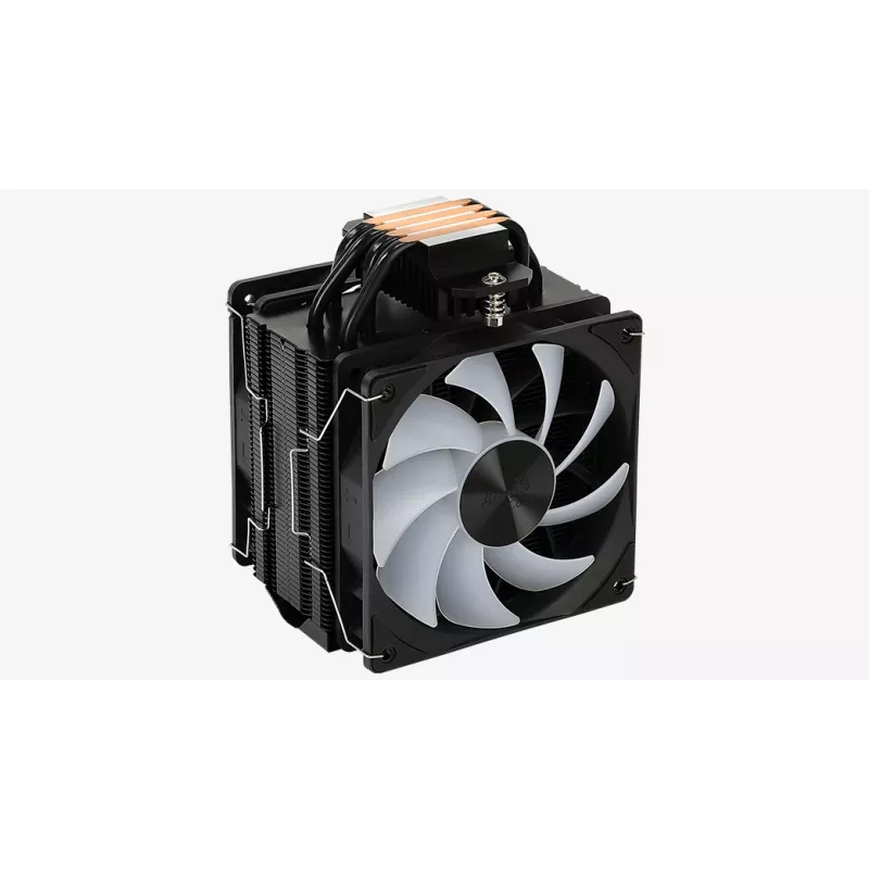 Aerocool Rime 4 Dual Procesoriaus oro aušintuvas 12 cm Juoda 1 vnt.