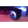 Aerocool Rime 4 Dual Procesoriaus oro aušintuvas 12 cm Juoda 1 vnt.