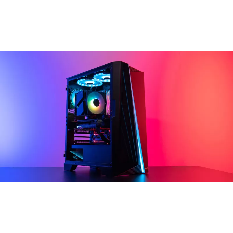 Aerocool Rime 4 Dual Procesoriaus oro aušintuvas 12 cm Juoda 1 vnt.