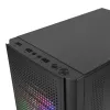 Mars Gaming MC300 Micro ATX grūdinto stiklo PC korpusas su 3x FRGB ventiliatoriais, juodas
