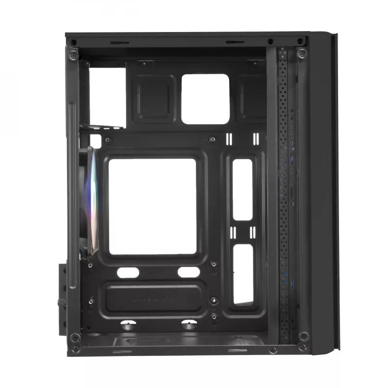 Mars Gaming MC300 Micro ATX grūdinto stiklo PC korpusas su 3x FRGB ventiliatoriais, juodas