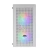 Mars Gaming MC300W Micro ATX grūdinto stiklo kompiuterio korpusas su 3x FrGB ventiliatoriumi, baltas