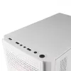 Mars Gaming MC300W Micro ATX grūdinto stiklo kompiuterio korpusas su 3x FrGB ventiliatoriumi, baltas