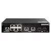 QNAP QSW-M2106PR-2S2T tinklo komutatorius valdomas L2 10G Ethernet (100/1000/10000) maitinimas per Ethernet (PoE) 1U juodas