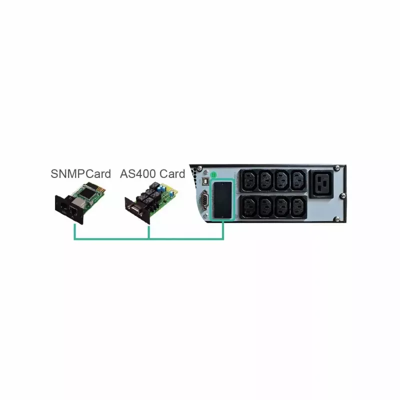 FSP Eufo 3k nepertraukiamo maitinimo šaltinis (UPS) Line-Interactive 3 kVA 2700 W 8 kintamosios srovės lizdų