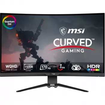 MSI MAG 325CQRF QD kompiuterio monitorius 80 cm (31,5 colio) 2560 x 1440 pikselių Wide Quad HD juodas