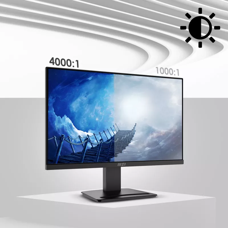 MSI Pro MP2412 kompiuterio monitorius 60,5 cm (23,8 colio) 1920 x 1080 taškų Full HD LCD juodas