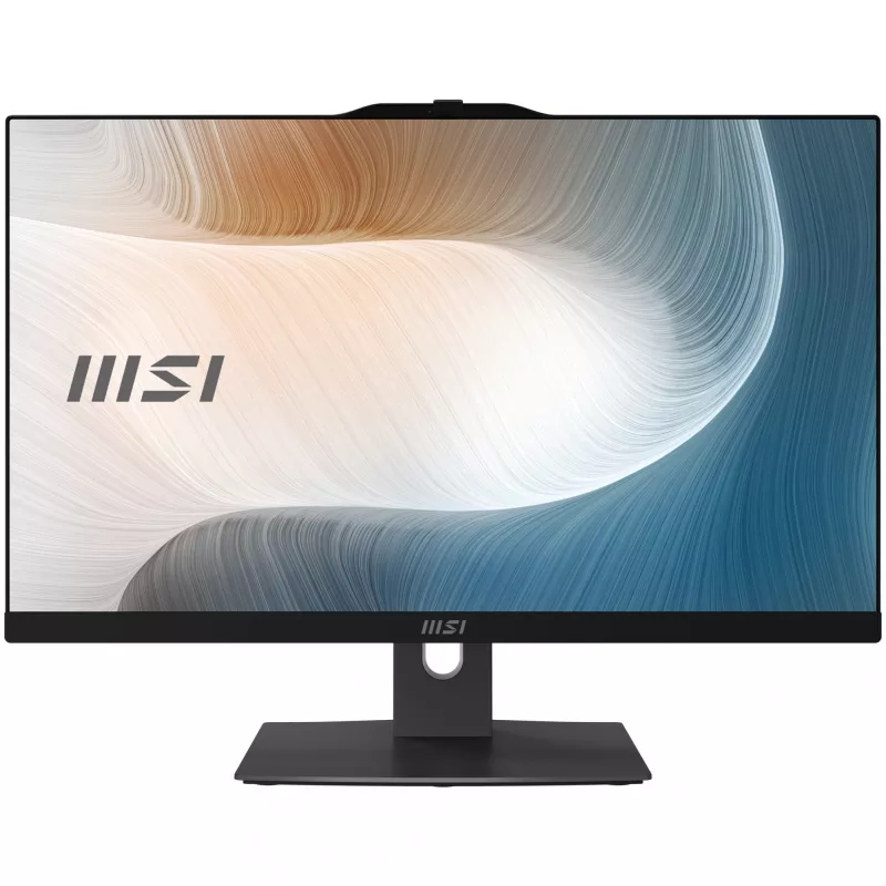 MSI Modern AM242TP 1M-1227EU Intel Core 5 120U 60.5 cm (23.8 col.) 1920 x 1080 pikselių lietimui jautrus „viskas viename“ kompiuteris 8 GB DDR5-SDRAM 512 GB SSD Windows 11 Pro Wi-Fi 6E (802.11ax) juodas
