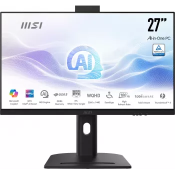 MSI Modern AM273QP AI 1UM-061EU Intel Core Ultra 5 125H 68.6 cm (27 inch) 2560 x 1440 pixels All-in-One PC 16 GB DDR5-SDRAM 1 TB SSD Windows 11 Home Wi-Fi 6E (802.11ax) Juoda