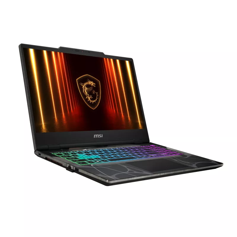 MSI Cyborg 15 B2RWEKG-083NL Intel Core 7 240H nešiojamasis kompiuteris 39,6 cm (15,6 colio) Full HD 16 GB DDR5-SDRAM 512 GB SSD NVIDIA® GeForce RTX™ 5050 Wi-Fi 6E (802.11ax) „Windows 11 Home“ juoda