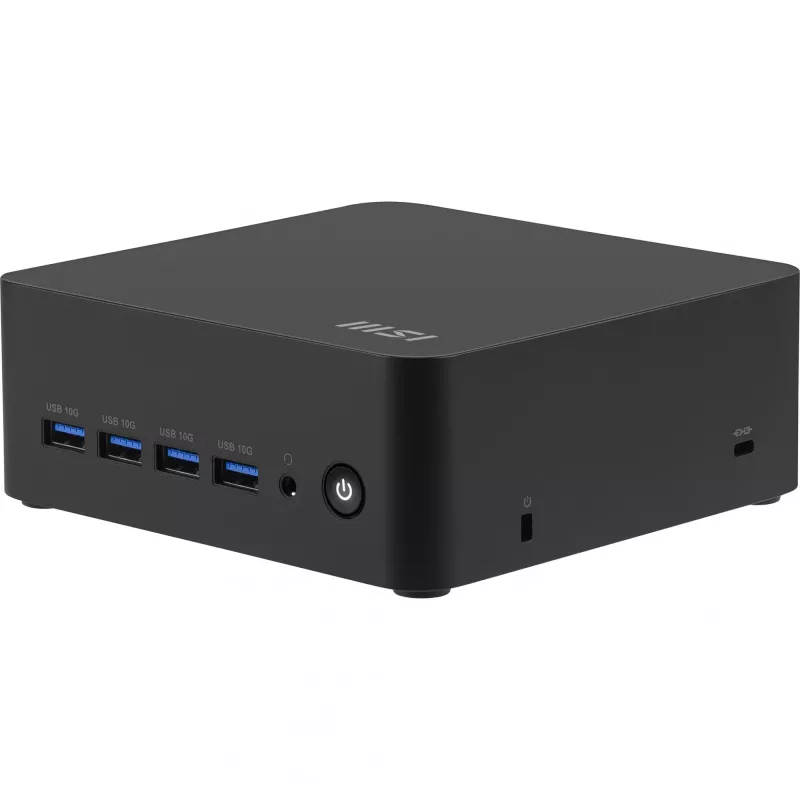 “Mini PC” barebone MSI Cubi Z AI su AMD Ryzen 7 8845HS — kompaktiška modulinė sistema pritaikomai atminčiai ir saugyklai