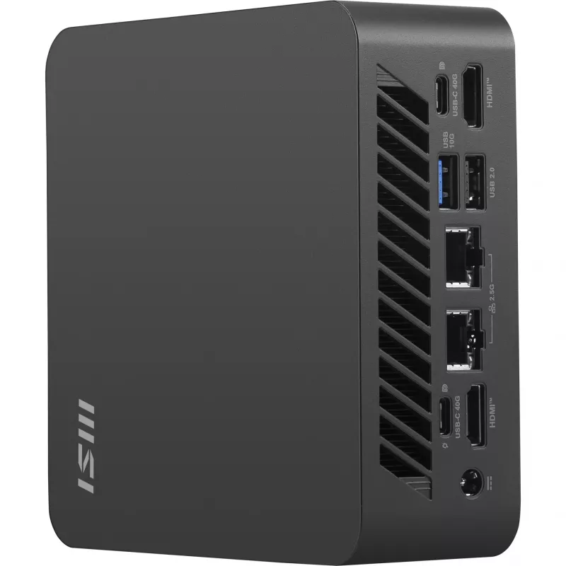 “Mini PC” barebone MSI Cubi Z AI su AMD Ryzen 7 8845HS — kompaktiška modulinė sistema pritaikomai atminčiai ir saugyklai