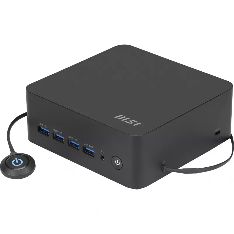 “Mini PC” barebone MSI Cubi Z AI su AMD Ryzen 7 8845HS — kompaktiška modulinė sistema pritaikomai atminčiai ir saugyklai
