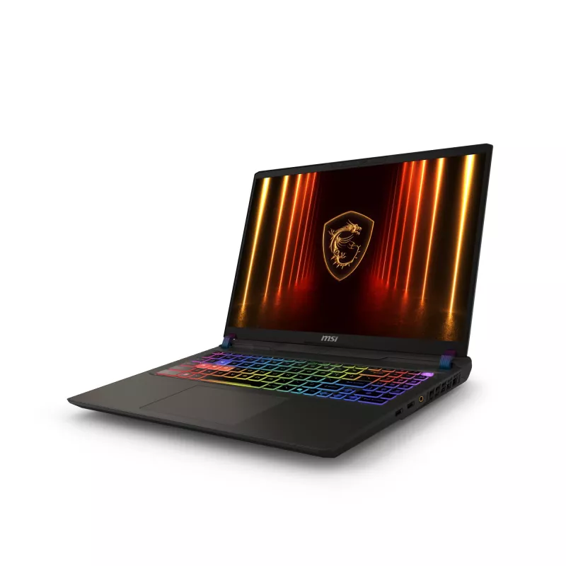 MSI Vector A16 HX A8WHG-021NL AMD Ryzen™ 9 8940HX Nešiojamasis kompiuteris 40,6 cm (16 colių) Quad HD+ 32 GB DDR5-SDRAM 1 TB SSD NVIDIA GeForce RTX 5070 Ti Wi-Fi 6E (802.11ax) Windows 11 Home Pilka