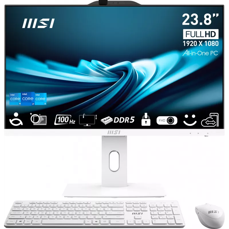 Monoblokinis PC MSI PRO AP241P 14M — Intel Core i5-14400, 16GB DDR5 5600MHz, 512GB SSD, Intel UHD, Windows 11 Pro