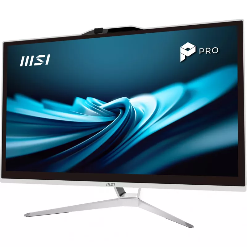 „All-in-One“ kompiuteris MSI Pro AP222T 14M-623EU — 21,5 colio Full HD IPS jutiklinis ekranas, Intel Pentium G7400, 8 GB RAM, 128 GB SSD, Windows 11 Pro, baltas