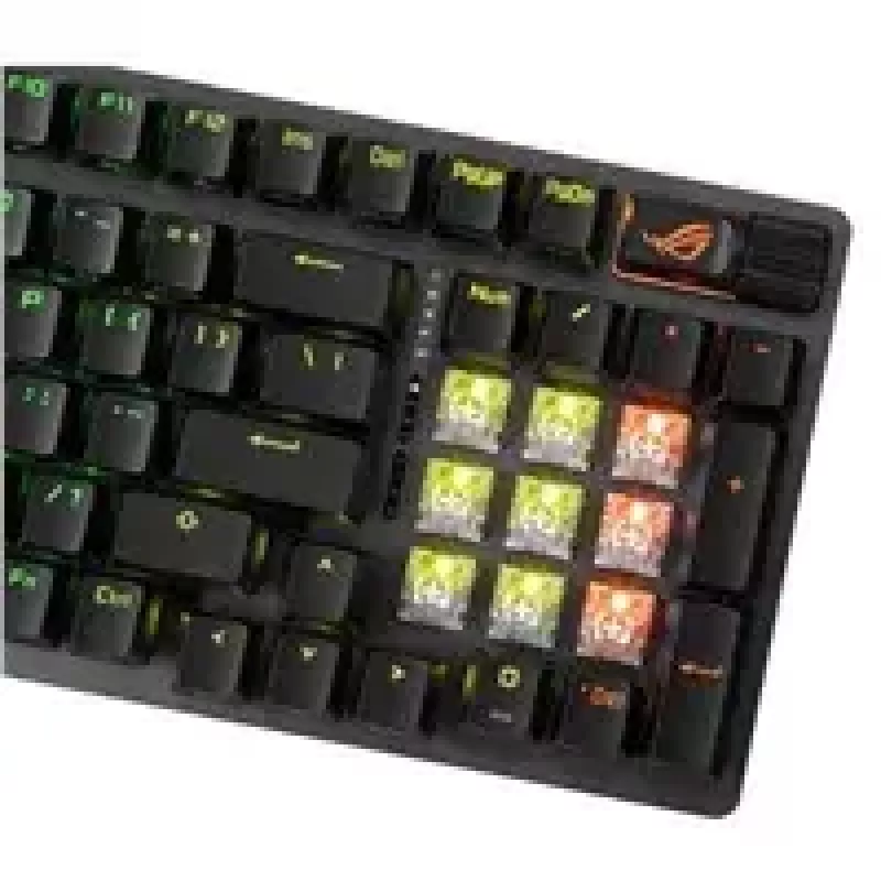 ASUS ROG Strix Scope II 96 Wireless klaviatūra, skirta žaidimams USB + RF Wireless + Bluetooth QWERTY US English juoda