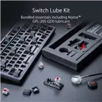 ASUS ROG Azoth klaviatūra, skirta žaidimams USB + RF belaidė + Bluetooth balta