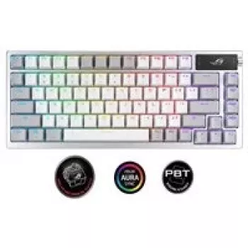 ASUS ROG Azoth klaviatūra, skirta žaidimams USB + RF belaidė + Bluetooth balta