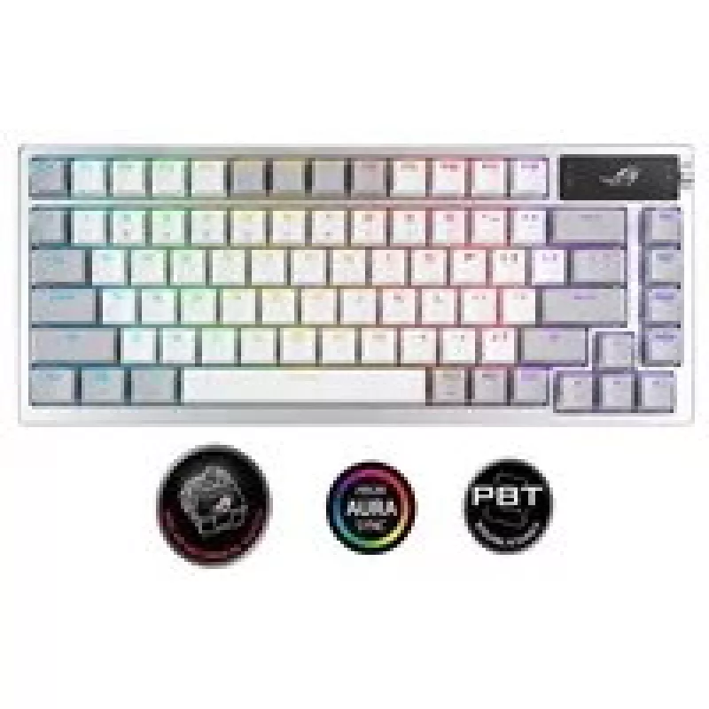 ASUS ROG Azoth klaviatūra, skirta žaidimams USB + RF belaidė + Bluetooth balta