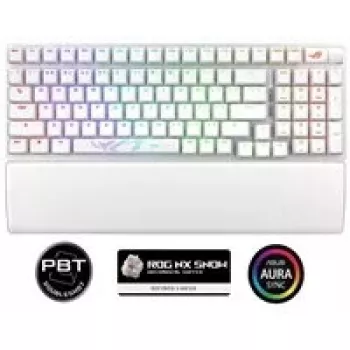 ASUS X901 SCOPE II 96 WL/WHT/NXSW/US/PBT klaviatūra, skirta žaidimams, USB + radijo dažnio belaidė + Bluetooth, balta