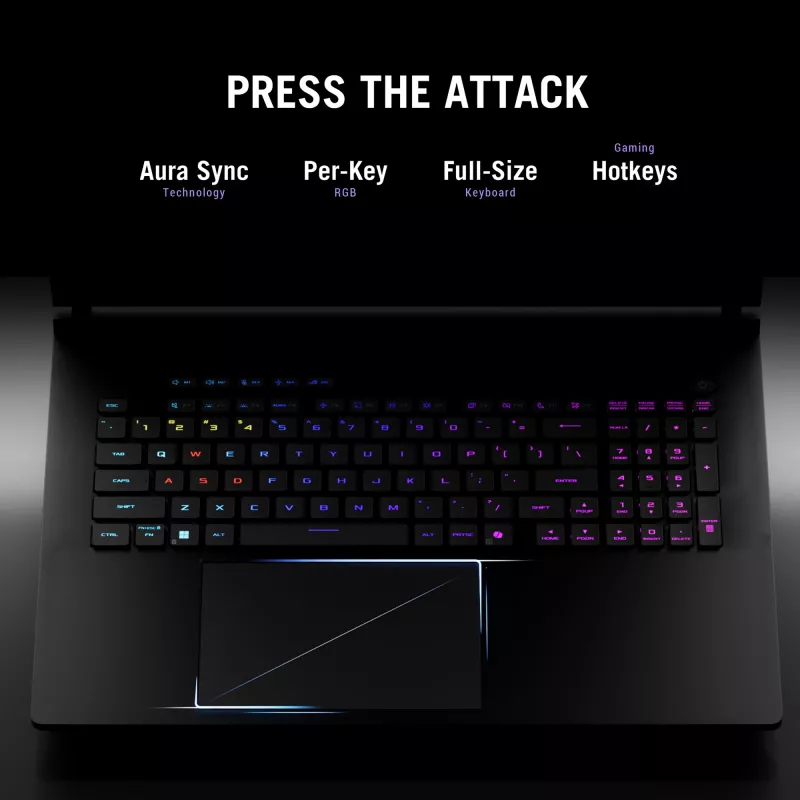 ASUS ROG Strix SCAR 18 G835LW-SA038W Intel Core Ultra 9 275HX nešiojamasis kompiuteris 45.7 cm (18 colių) WQXGA 64 GB DDR5-SDRAM 2 TB SSD NVIDIA GeForce RTX 5080 Wi-Fi 7 (802.11be) Windows 11 Home juoda