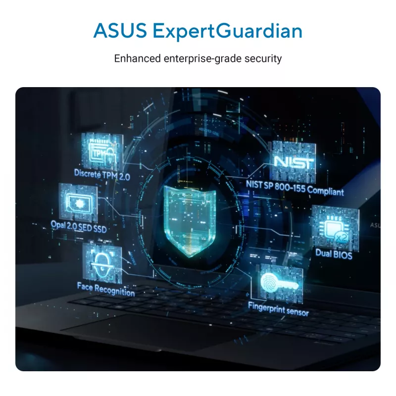ASUS ExpertBook B5 B5605CCA-MB0015X Intel Core Ultra 7 255H nešiojamasis kompiuteris 40,6 cm (16 colių) WUXGA 16 GB DDR5-SDRAM 512 GB SSD Wi-Fi 7 (802.11be) Windows 11 Pro US International juoda, pilka