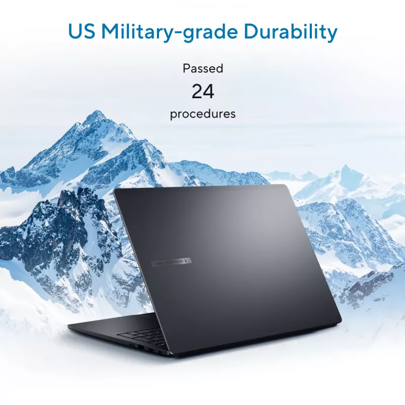 ASUS ExpertBook B5 B5605CCA-MB0015X Intel Core Ultra 7 255H nešiojamasis kompiuteris 40,6 cm (16 colių) WUXGA 16 GB DDR5-SDRAM 512 GB SSD Wi-Fi 7 (802.11be) Windows 11 Pro US International juoda, pilka