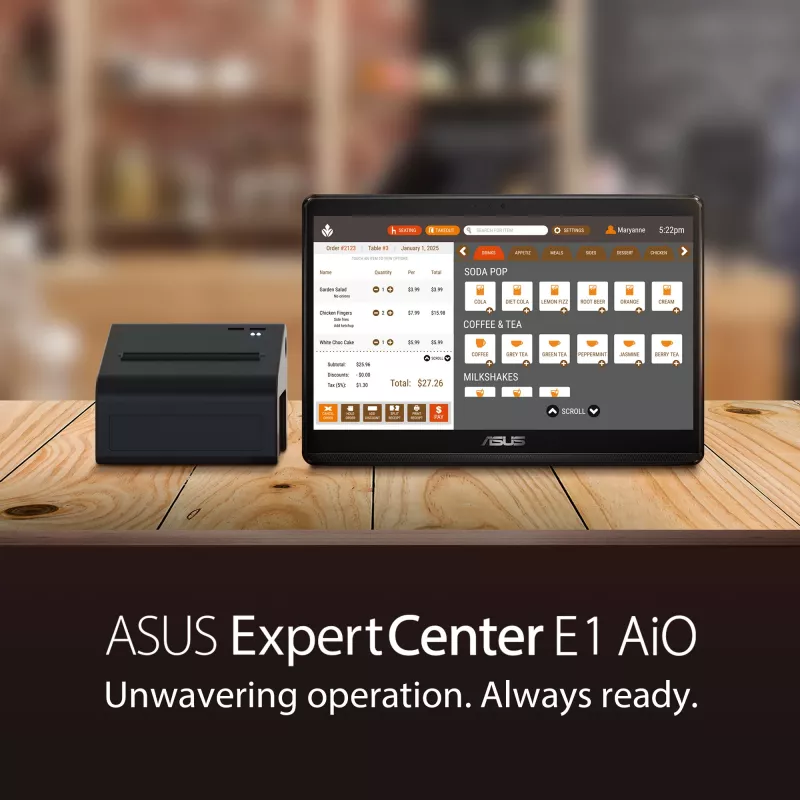 ASUS ExpertCenter E1 AiO E1600WKAT-BMR082W Intel® Celeron® N N4500 39,6 cm (15,6 col.) 1920 x 1080 pikselių jutiklinis ekranas Viskas viename planšetinis kompiuteris 4 GB DDR4-SDRAM 512 GB SSD Windows 11 Home Wi-Fi 6 (802.11ax) Juodas
