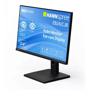 Hannspree Hybri Monitor EB241CJB kompiuterio monitorius 60,5 cm (23,8 col.) 1920 x 1080 pikseliai Full HD LCD juodas