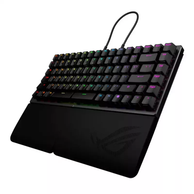 Klaviatūra ASUS ROG Falcata Gaming USB RF belaidė Bluetooth juoda 75%