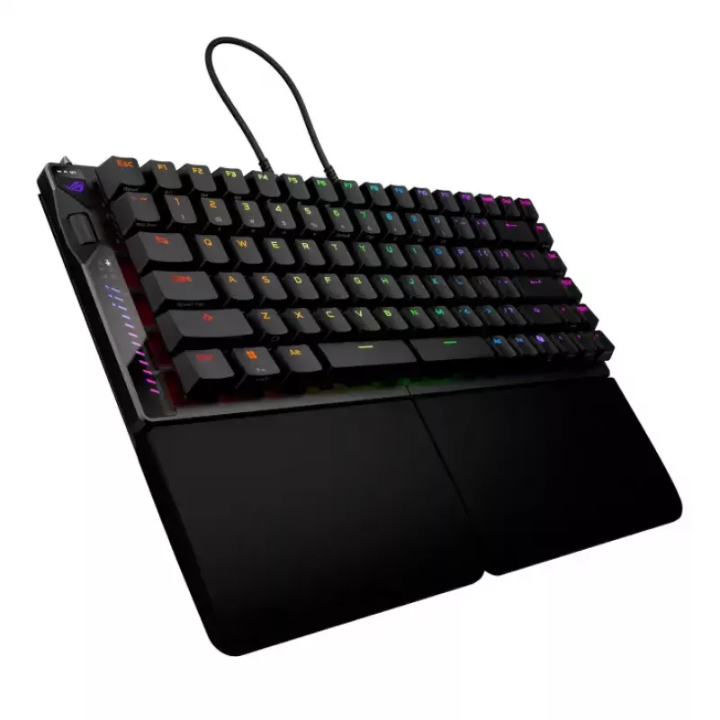 Klaviatūra ASUS ROG Falcata Gaming USB RF belaidė Bluetooth juoda 75%