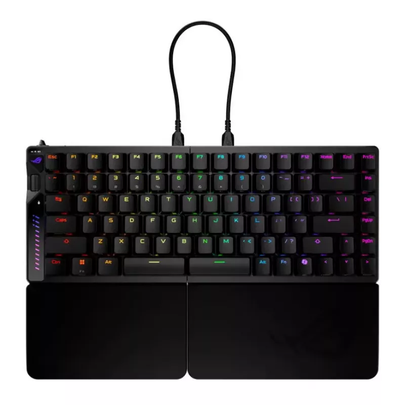 Klaviatūra ASUS ROG Falcata Gaming USB RF belaidė Bluetooth juoda 75%
