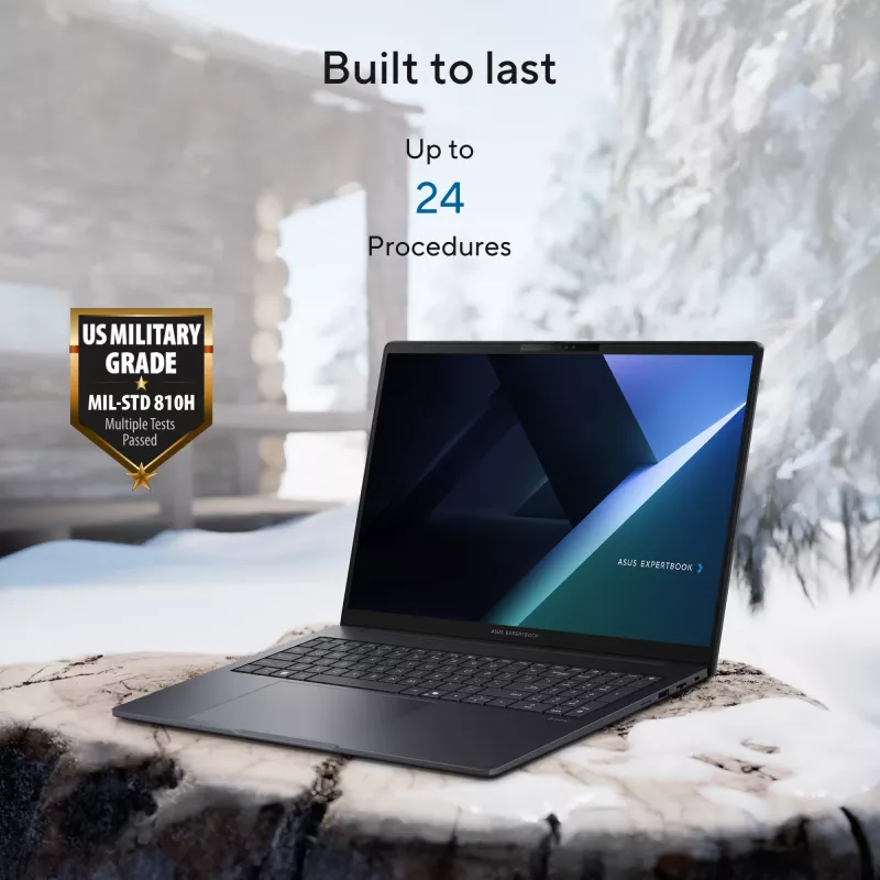 ASUS ExpertBook B3 B3605CCA-MB0370X Intel Core Ultra 5 225H nešiojamasis kompiuteris 40,6 cm (16 colių) WUXGA 16 GB DDR5-SDRAM 512 GB SSD Wi-Fi 6E (802.11ax) Windows 11 Pro US International juoda, pilka