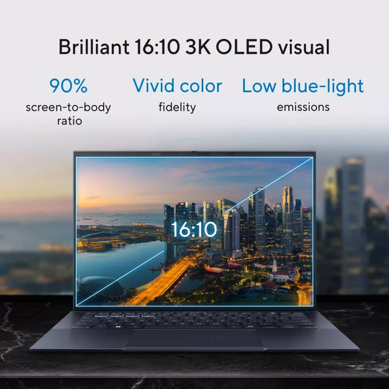 ASUS ExpertBook B9 OLED B9403CVAR-PP1678X Intel Core 7 150U Laptop 35.6 cm (14 inch) WQXGA+ 32 GB LPDDR5x-SDRAM 1 TB SSD Wi-Fi 6E (802.11ax) Windows 11 Pro German Juoda